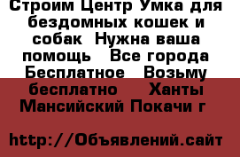 Строим Центр Умка для бездомных кошек и собак! Нужна ваша помощь - Все города Бесплатное » Возьму бесплатно   . Ханты-Мансийский,Покачи г.